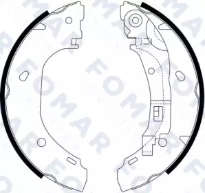 FOMAR FRICTION fo9066 -  Комплект тормозных колодок